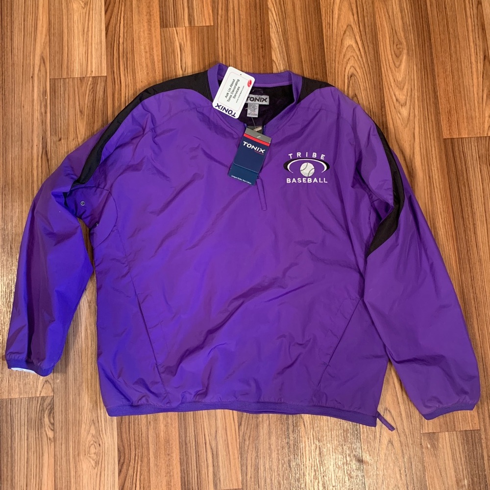 Tonix Pullove Windbreaker Purple Tribe Baseball XL